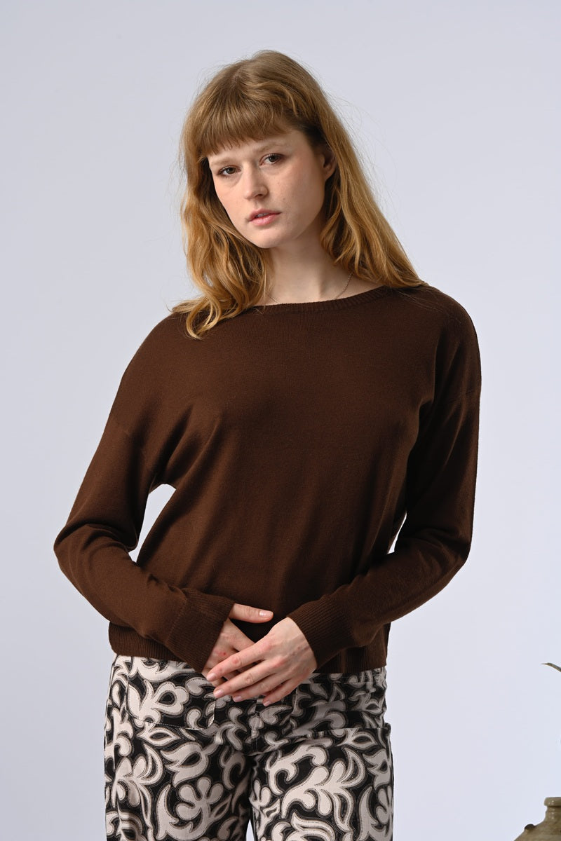 Sweater Aselya Chocolate