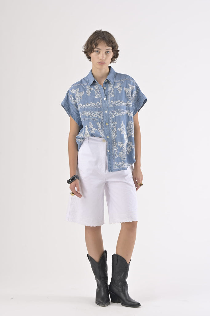 Camisa Thana Celeste