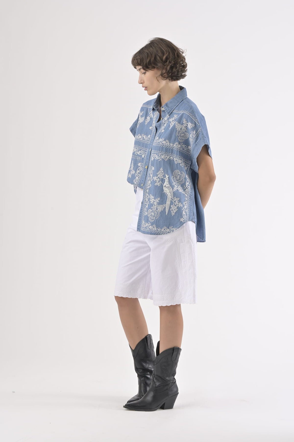 Camisa Thana Celeste
