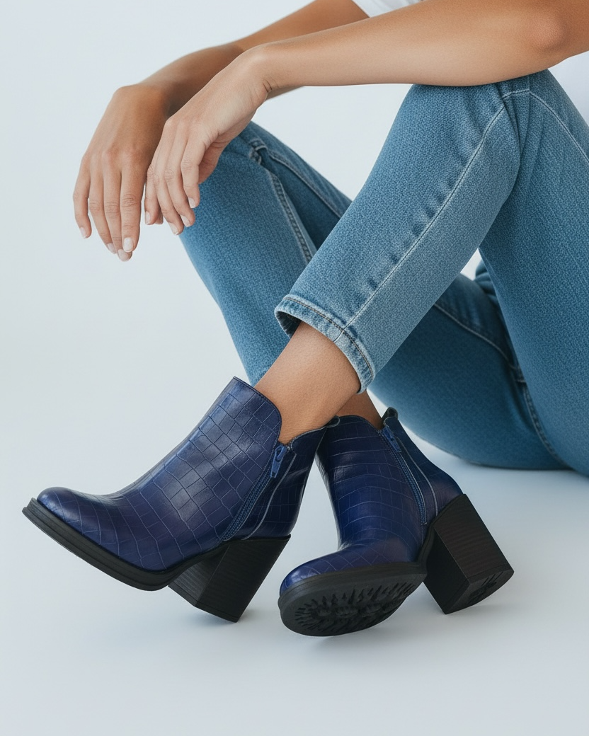 Amalfi Croco Azul - Outlet