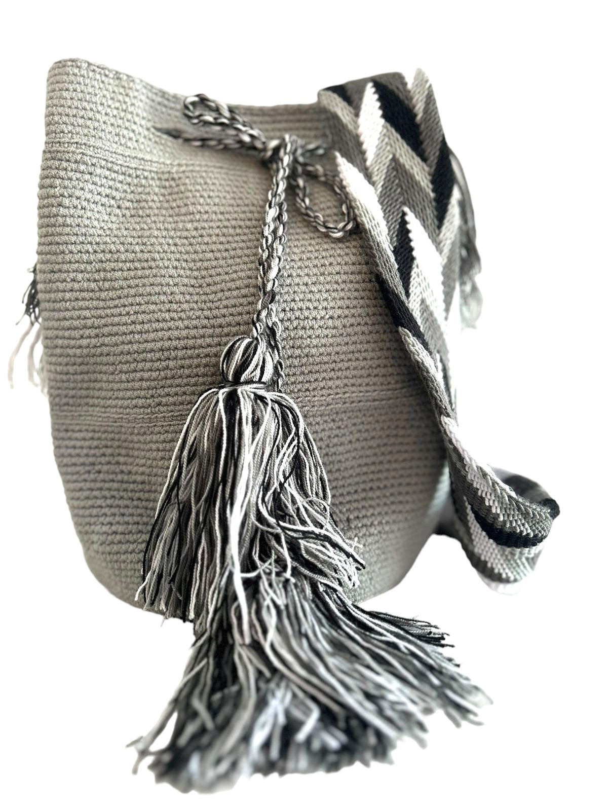 Bandolera Wayuu Gris Color