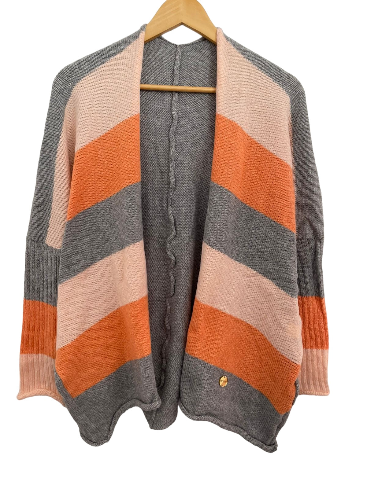 Chaleco Barbie Durazno Gris