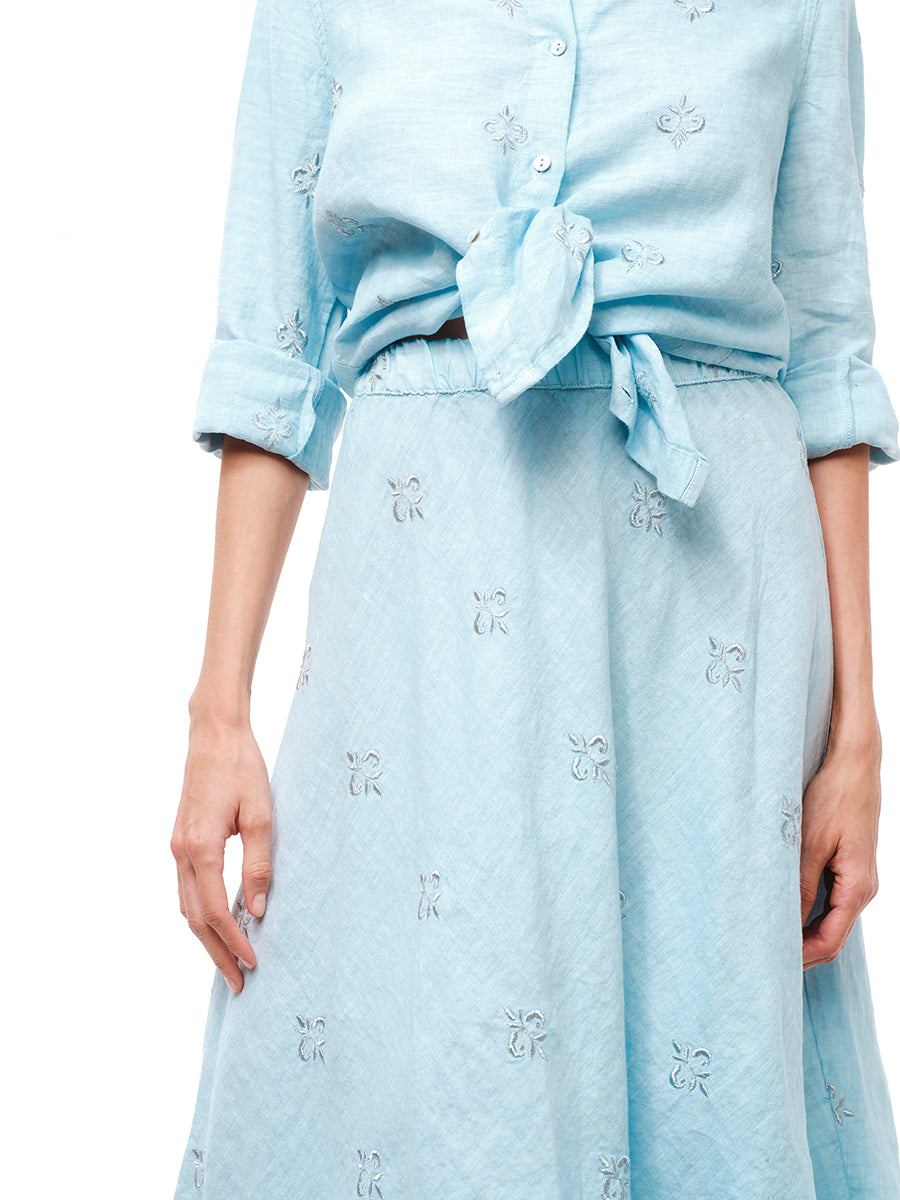 Camisa Zante Bordada Ocean Air