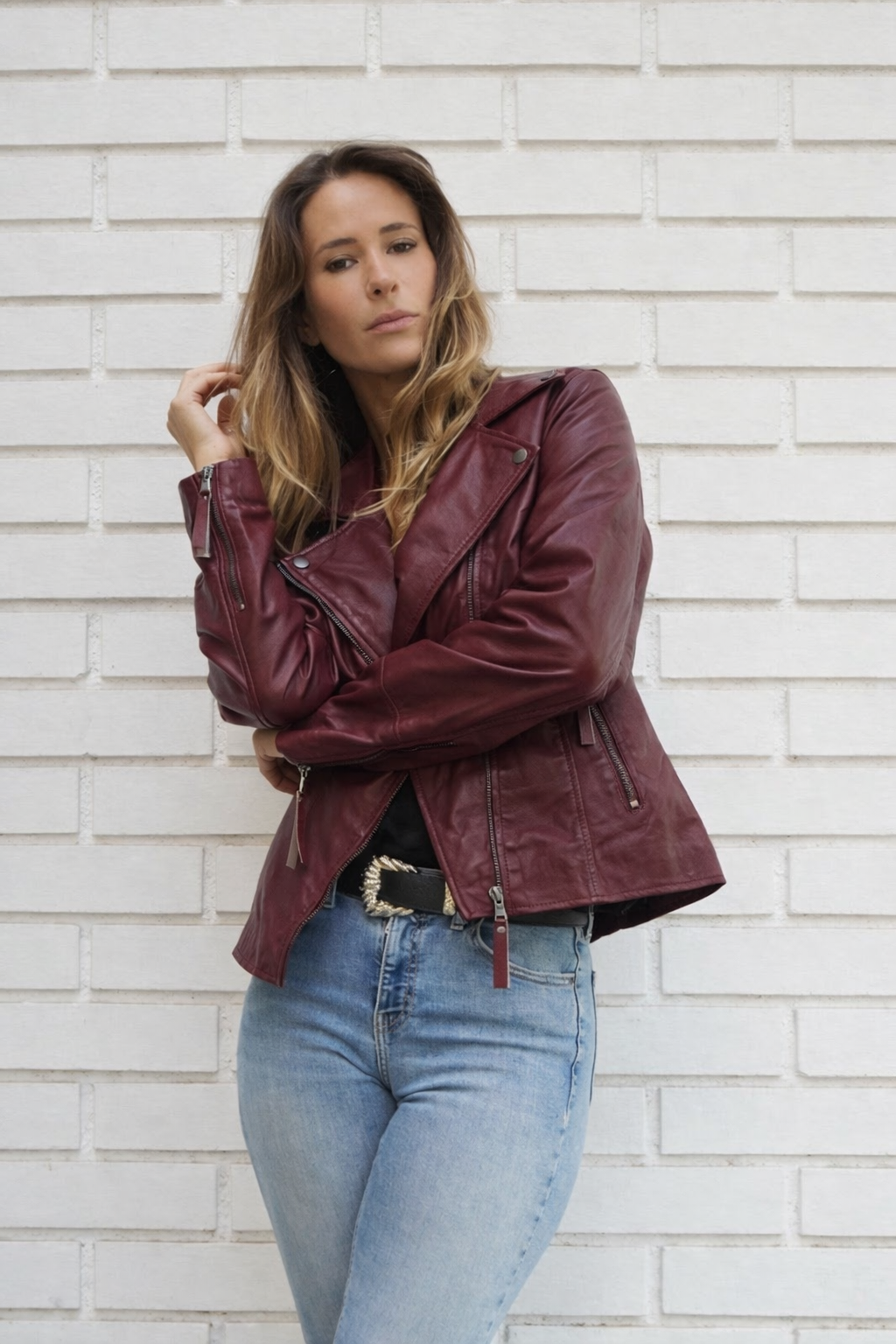 Chaqueta Aura Bordo