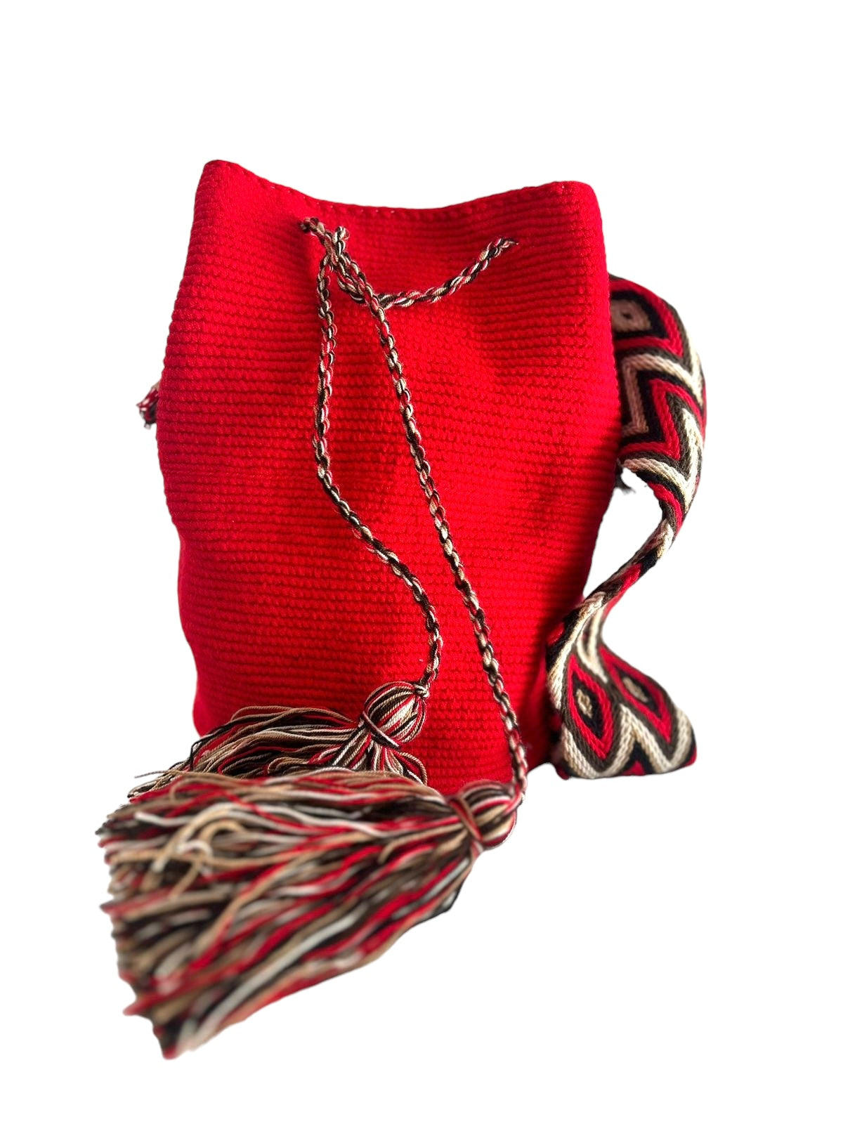 Bandolera Wayuu Rojo Fuego