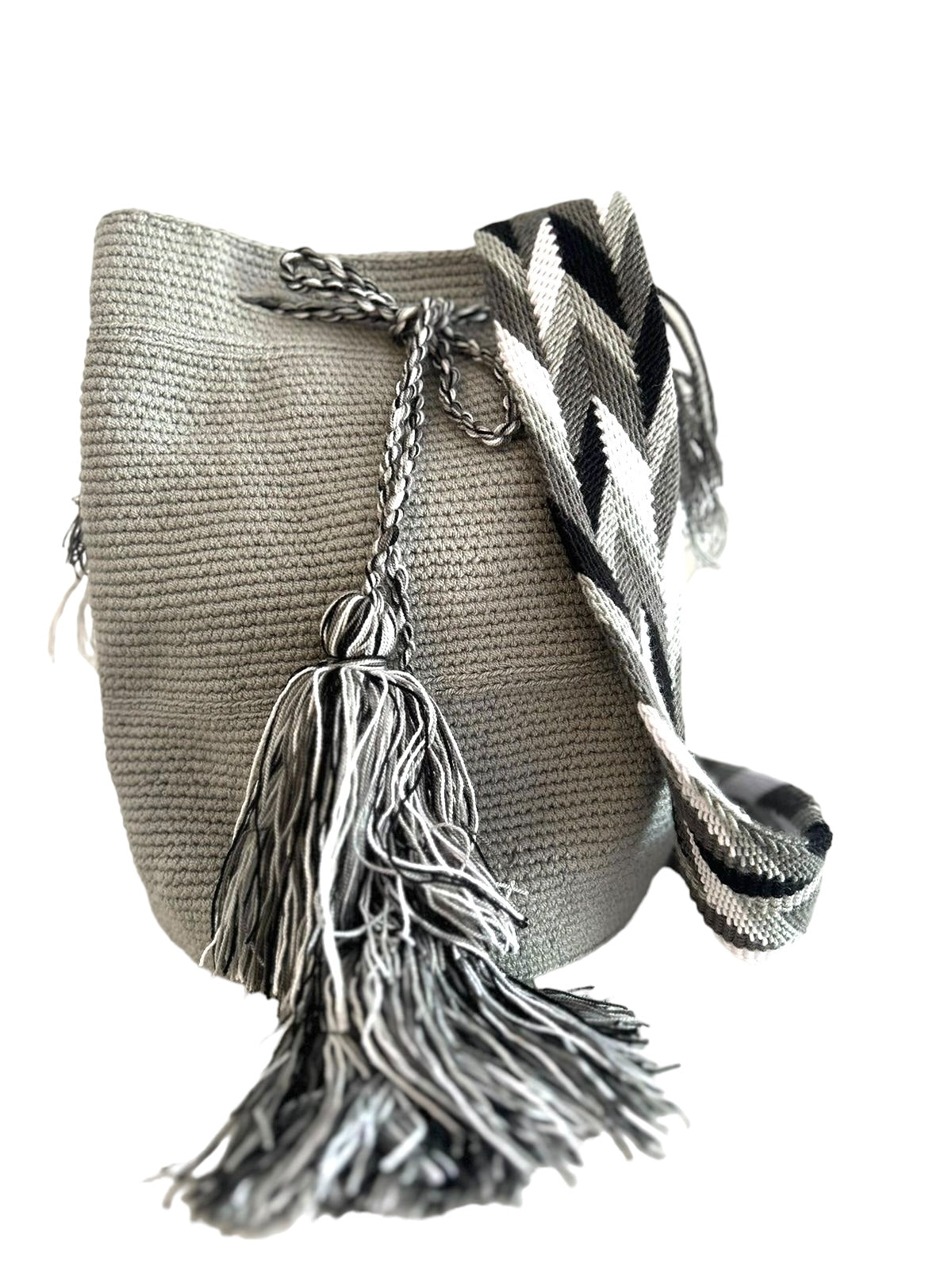 Bandolera Wayuu Gris Color