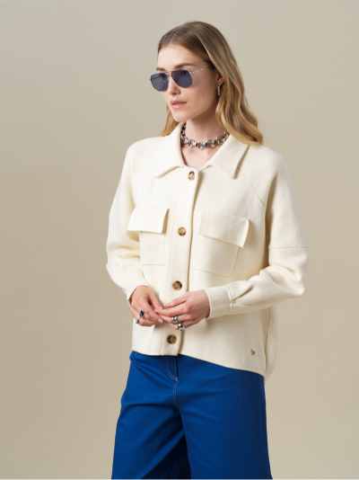 Chaqueta Camelia Crudo