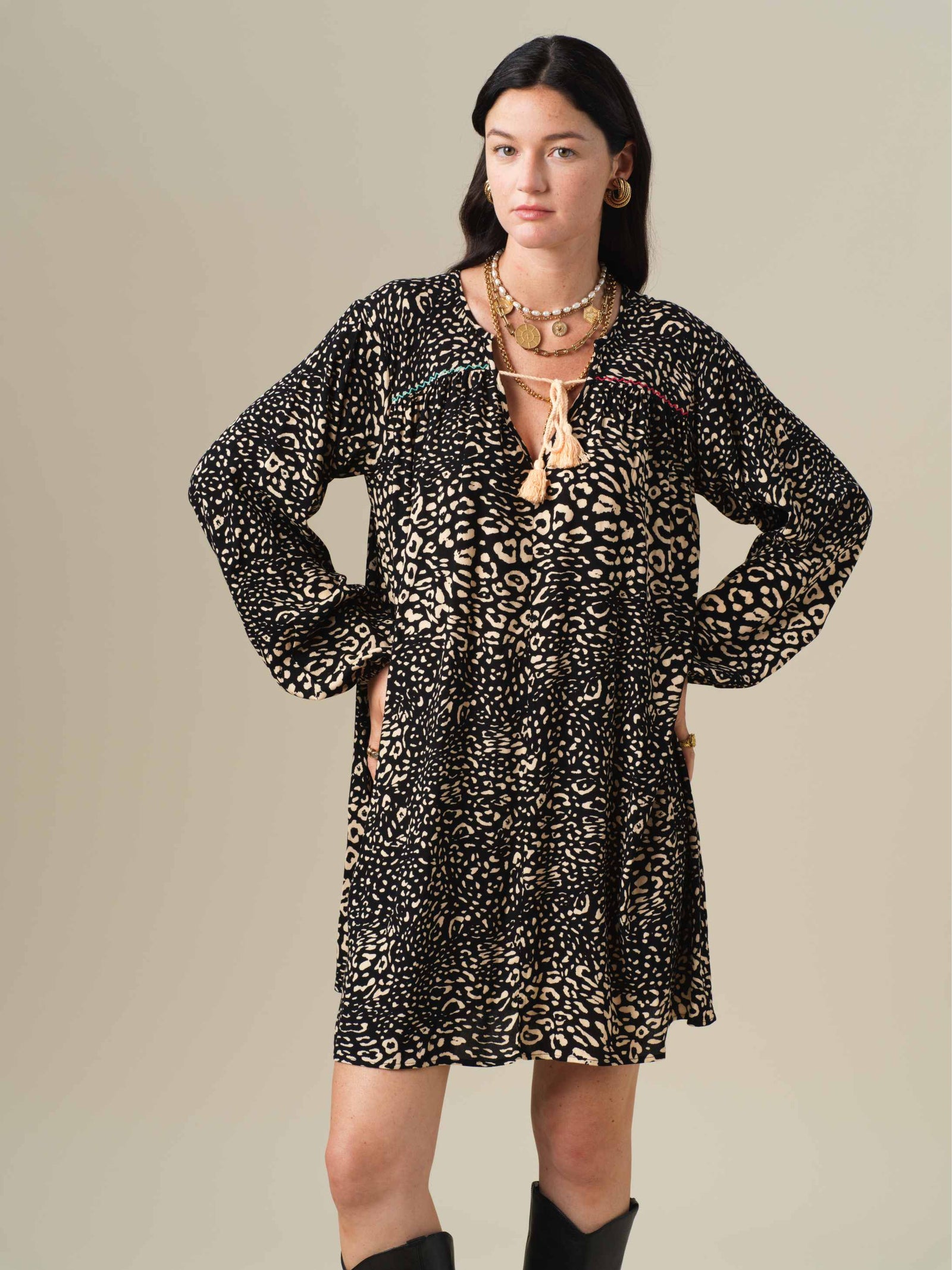 Vestido Tishie Leopardo
