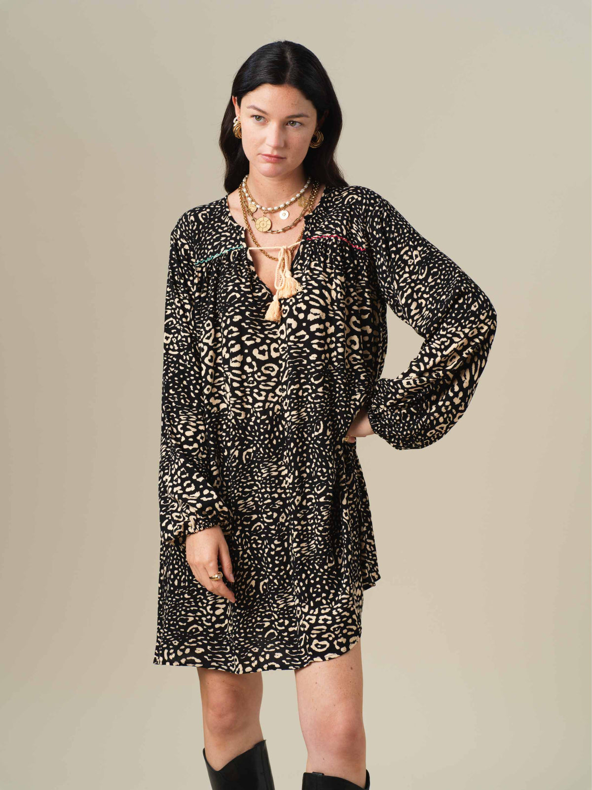 Vestido Tishie Leopardo