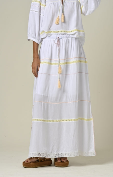 Falda Natalina Blanco