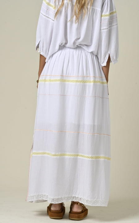 Falda Natalina Blanco