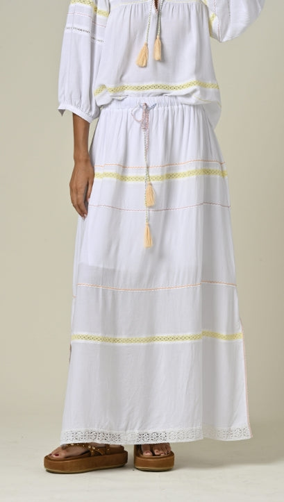 Falda Natalina Blanco