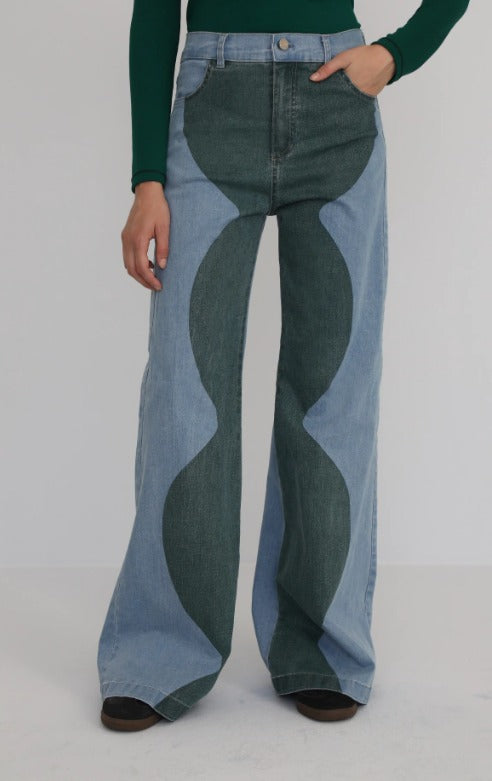 Pata Ancha Trama Verde