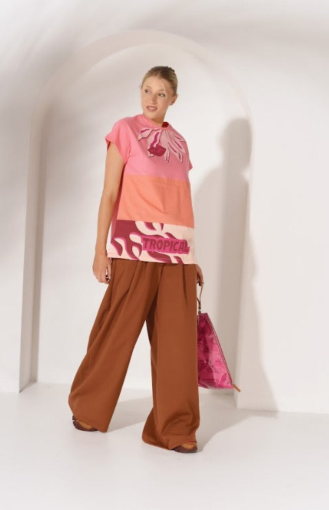 Polera Tropical Coral