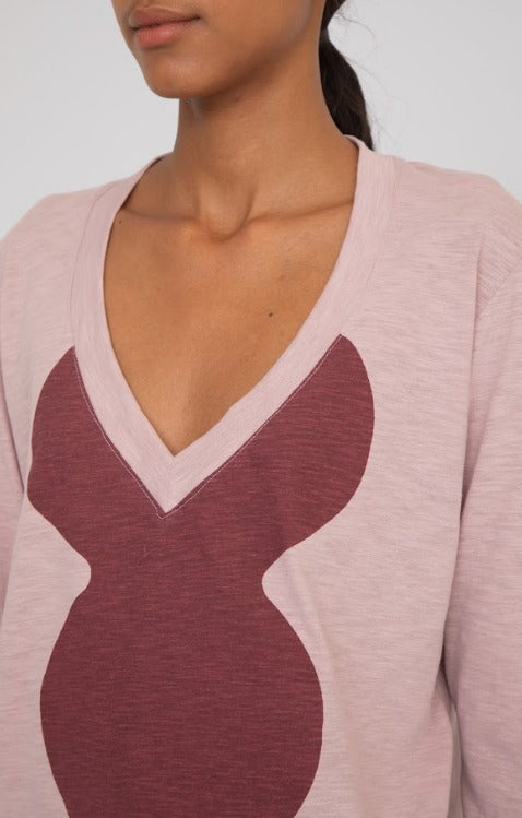 Polera Trama Rosa Viejo