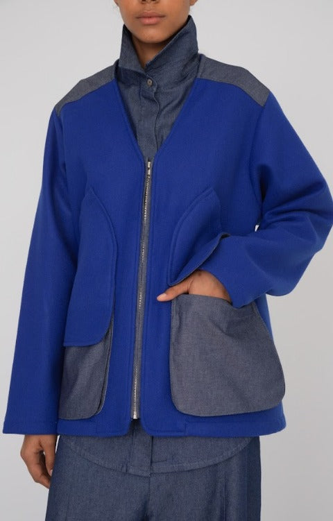 Chaqueta Tener Azul Francia