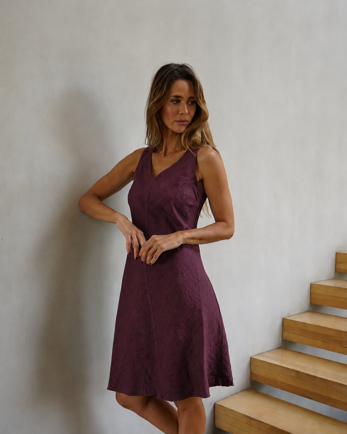 Vestido Egina Sangria