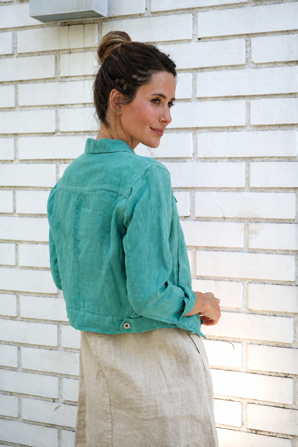 Chaqueta Creta Island Green