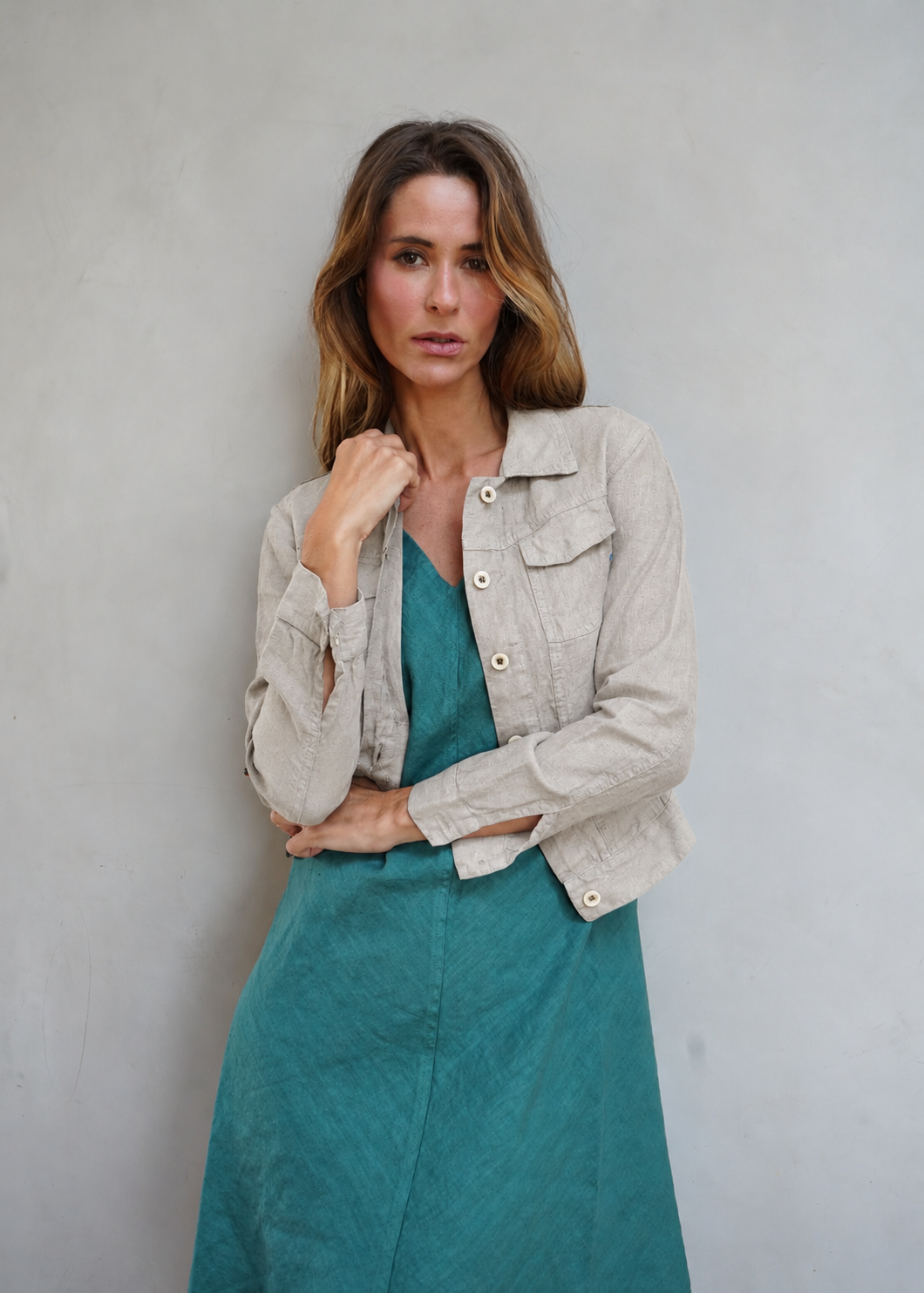 Chaqueta Creta Beige Beach Sand