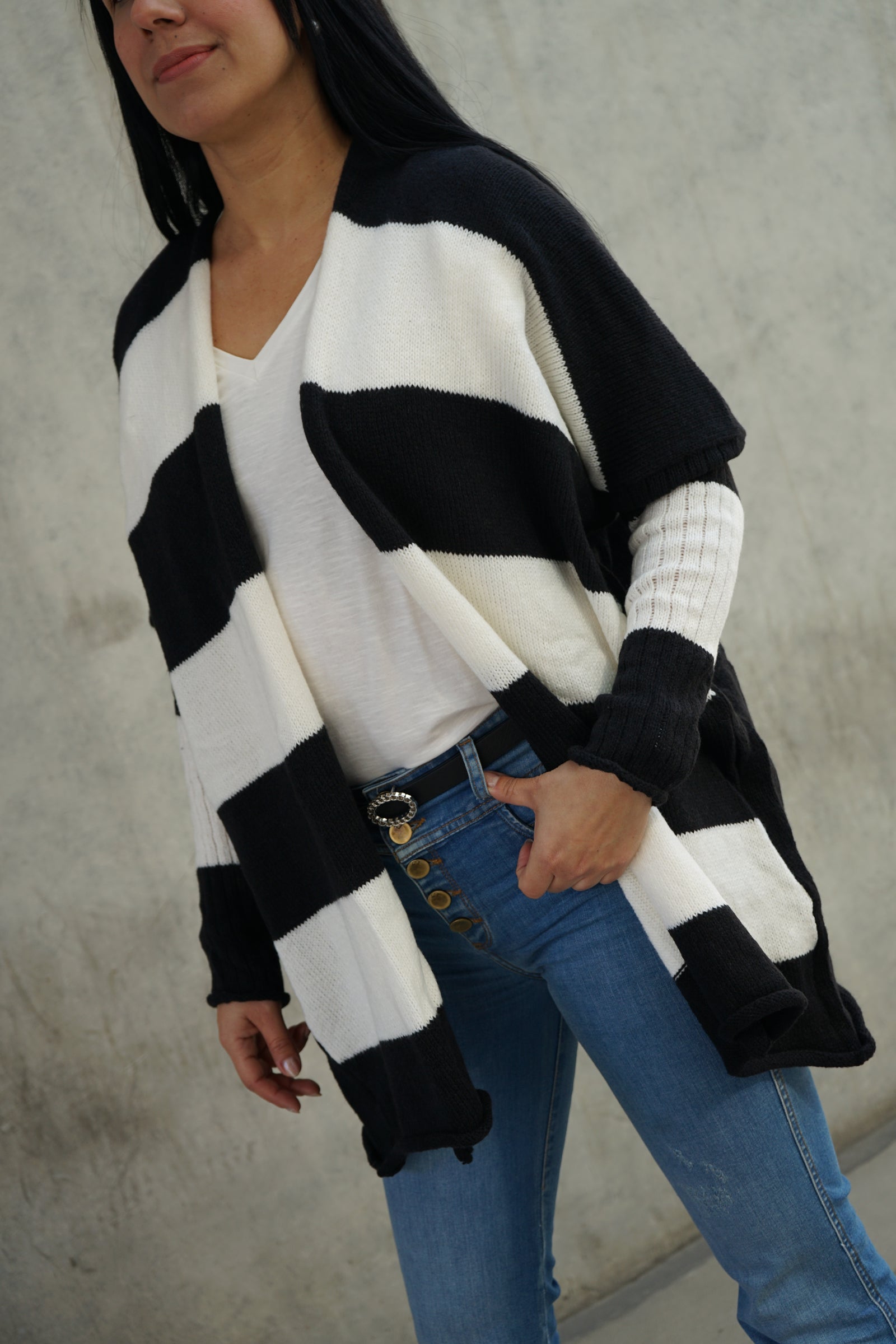 Chaleco Barbie Crudo y Negro