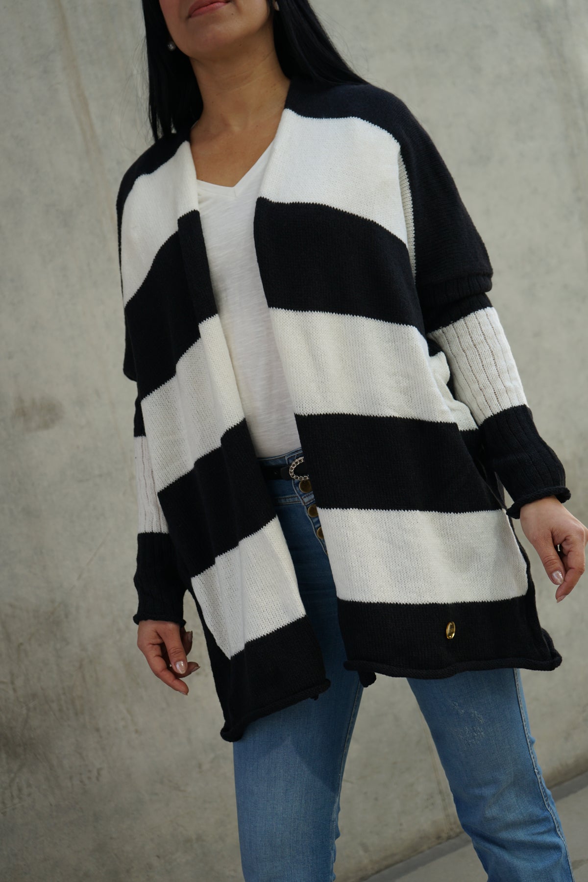 Chaleco Barbie Crudo y Negro