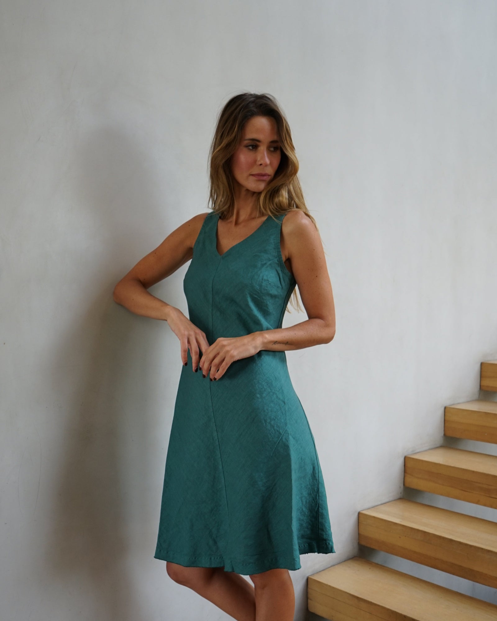 Vestido Egina Emerald