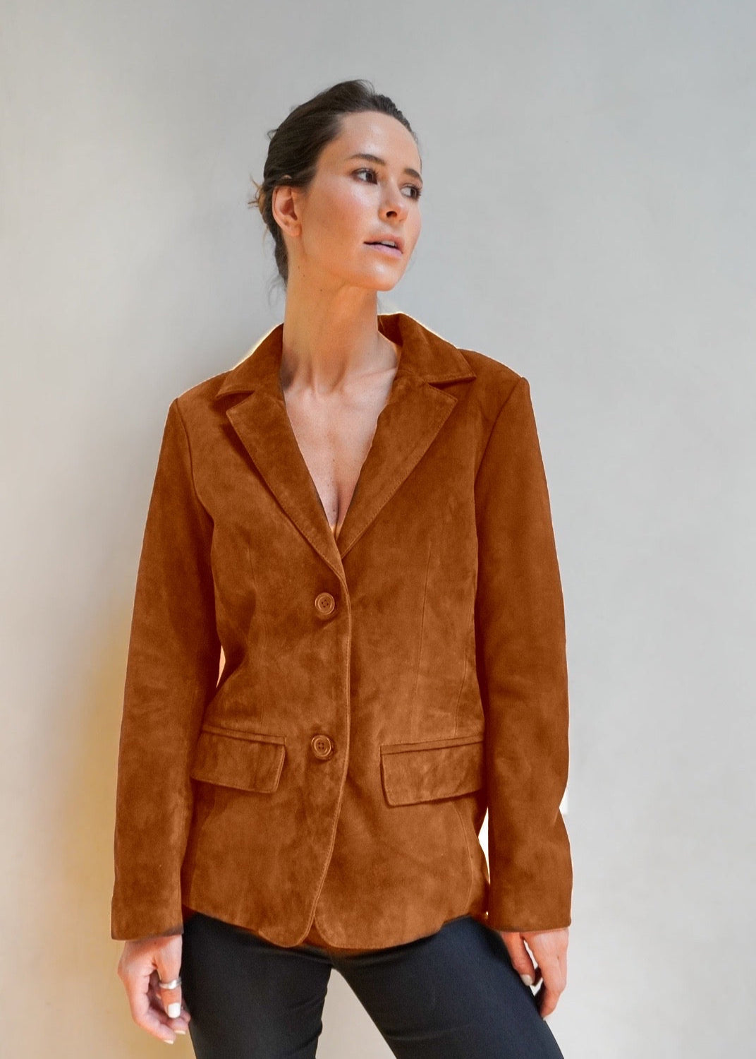 Blazer Aurora Gamuza Camel