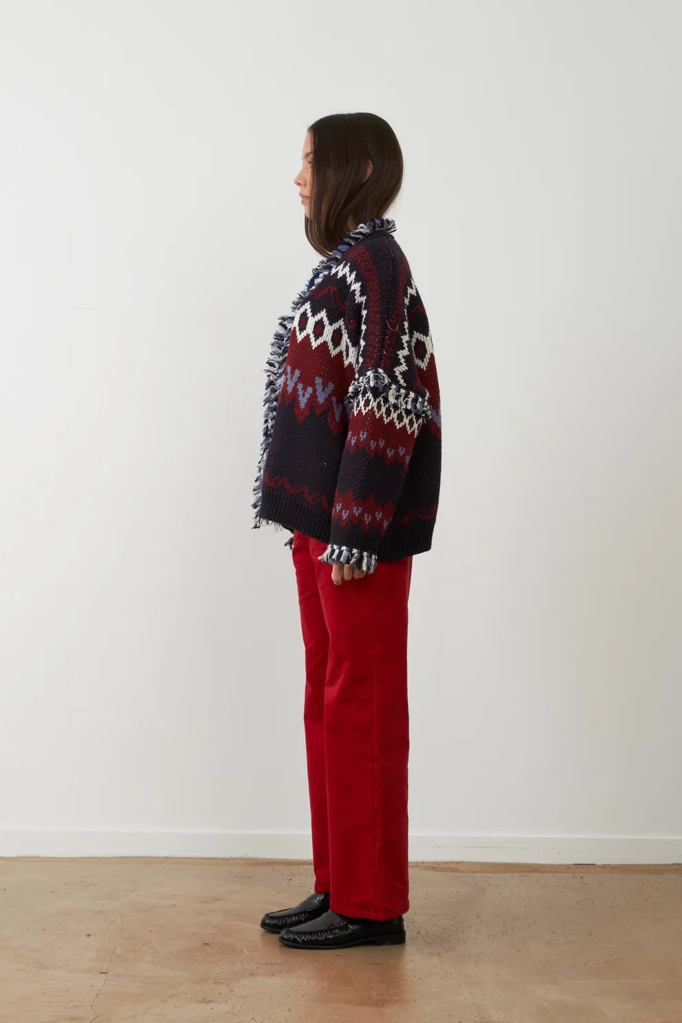 Chaleco Skalanda Navy-Burgundy