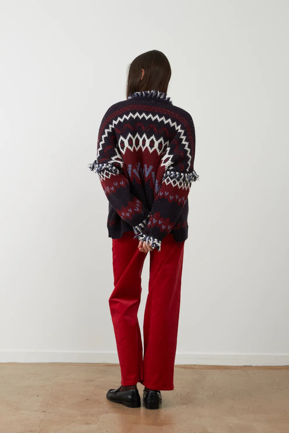 Chaleco Skalanda Navy-Burgundy
