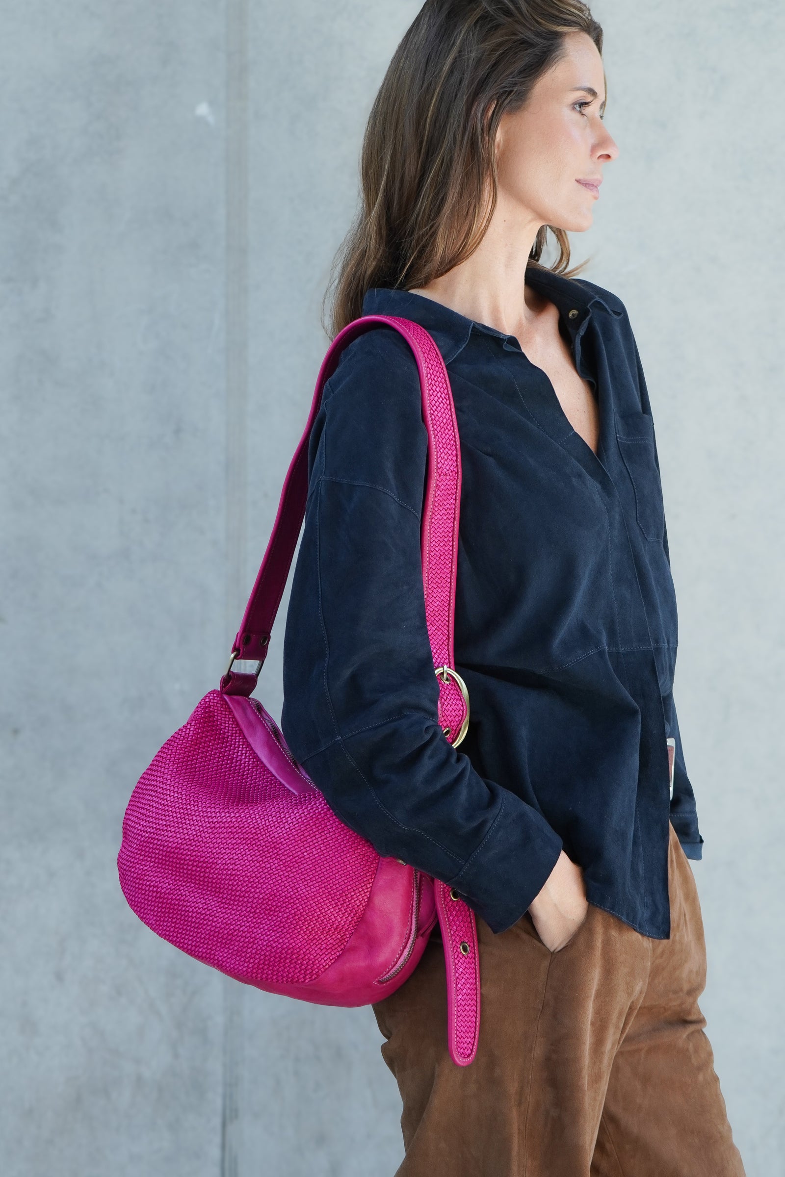 Cartera Kelly Fucsia