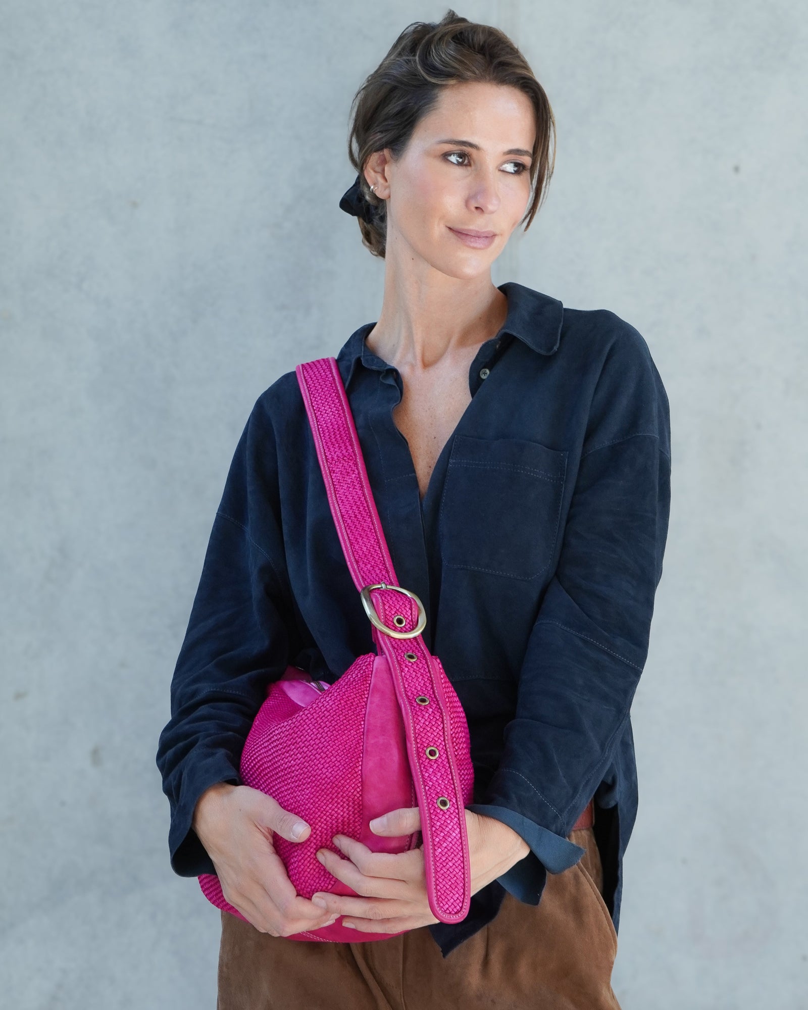 Cartera Kelly Fucsia