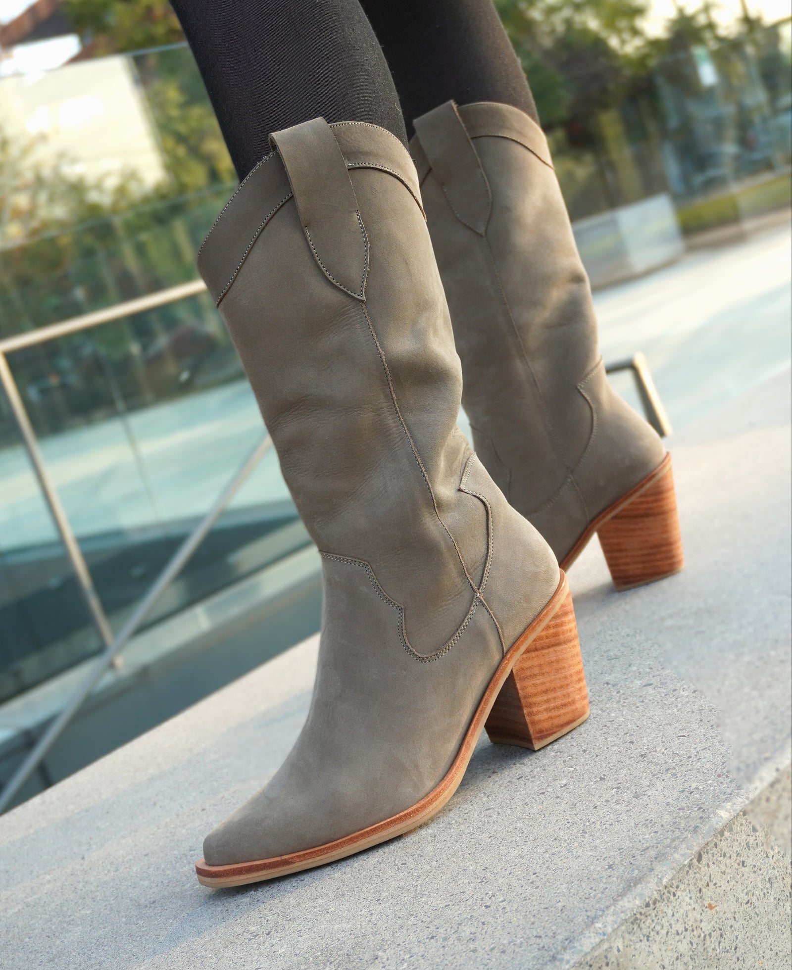 Carolina Gamuza Verde Salvia