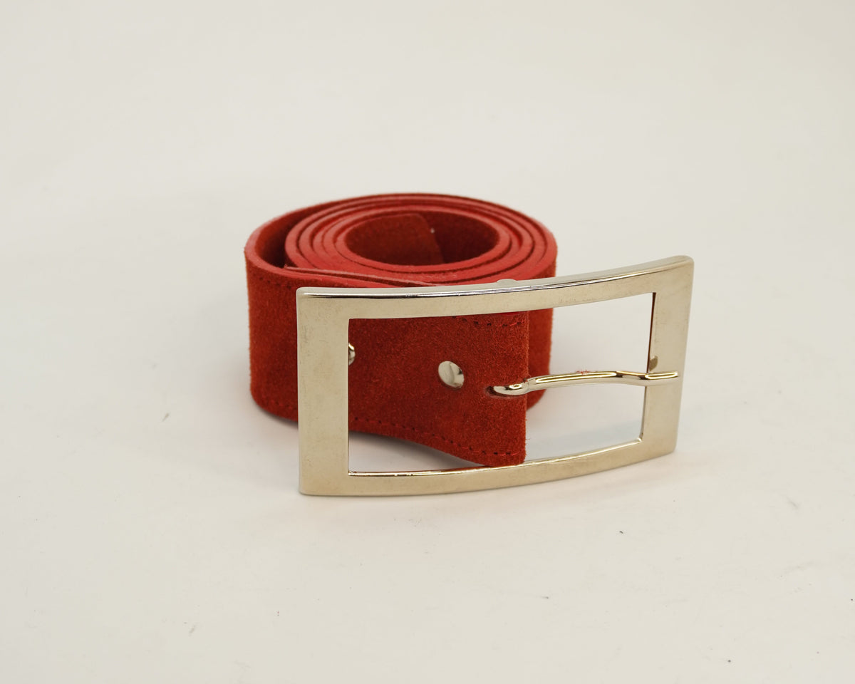 Cinturon Mary Gamuza Cherry