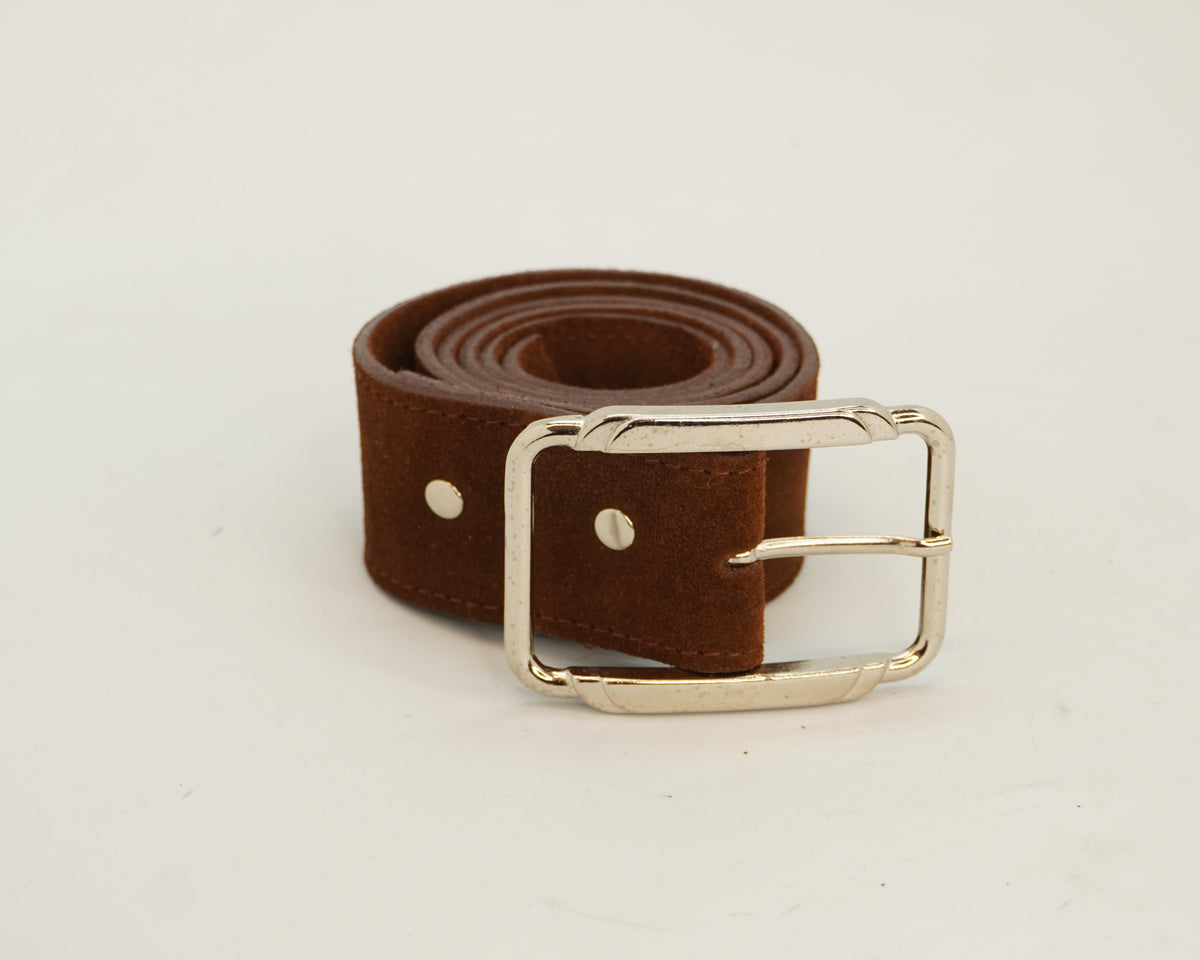 Cinturon Mary Gamuza Chocolate