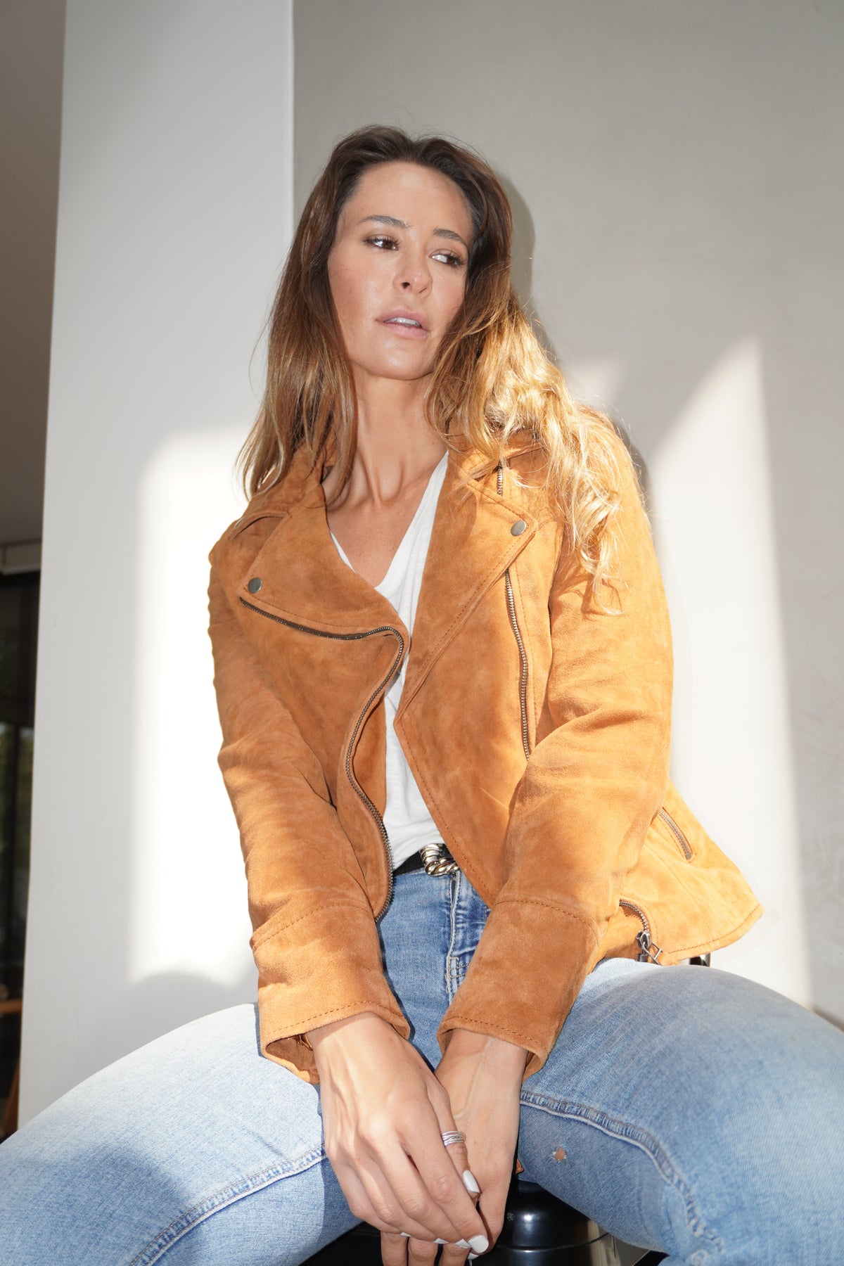 Chaqueta Aura Gamuza Suela