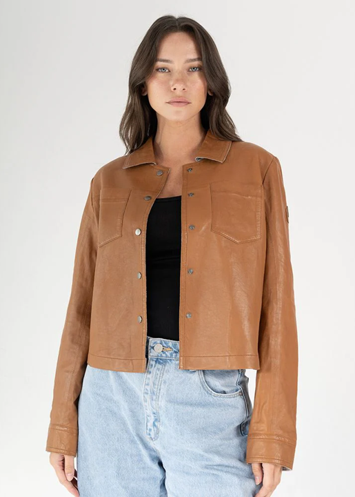 Chaqueta Lefei Cognac