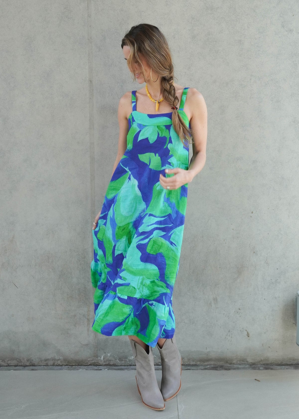 Vestido Donusa Blue Lagoon