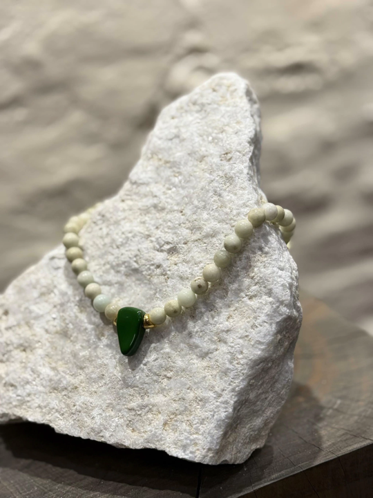 Collar Mini Petalo Verde