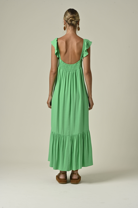 Vestido Lona Verde