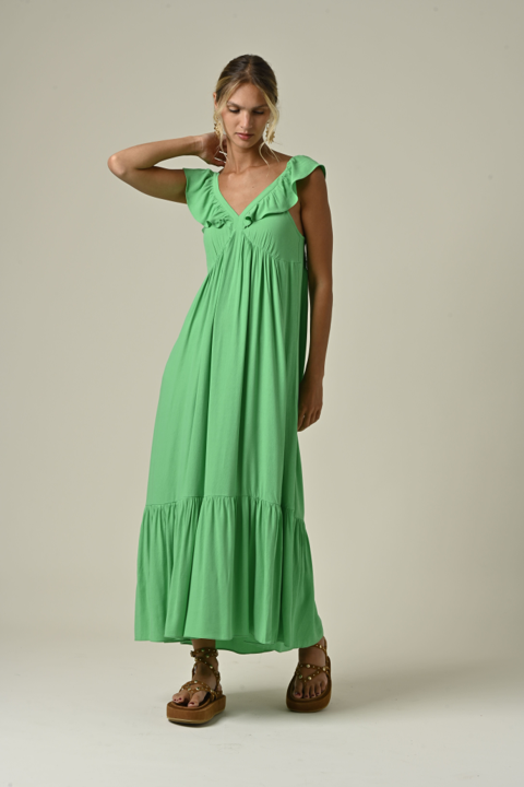 Vestido Lona Verde