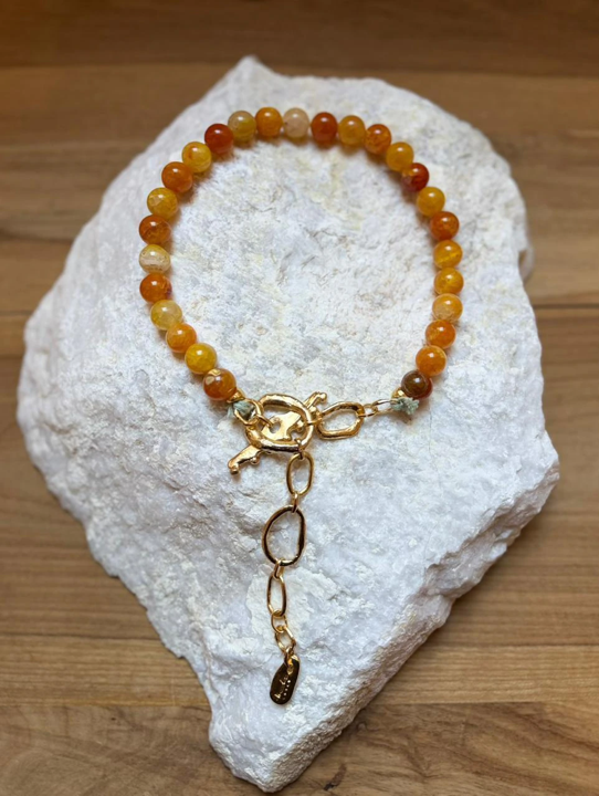 Collar Raíz Amarillo Dorado