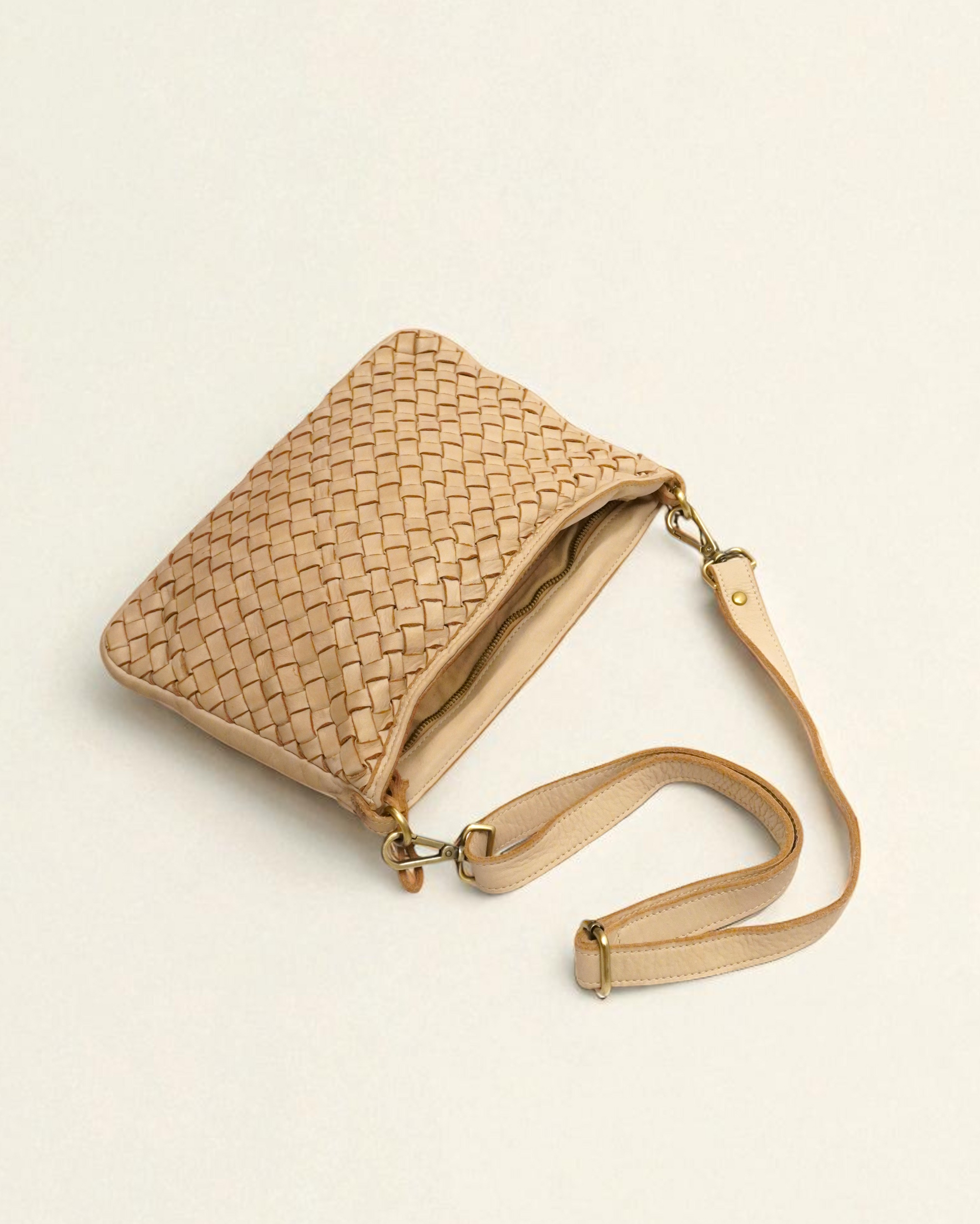 Cartera Pochette Beige