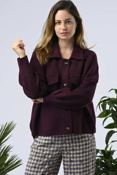 Chaqueta Camelia Morado
