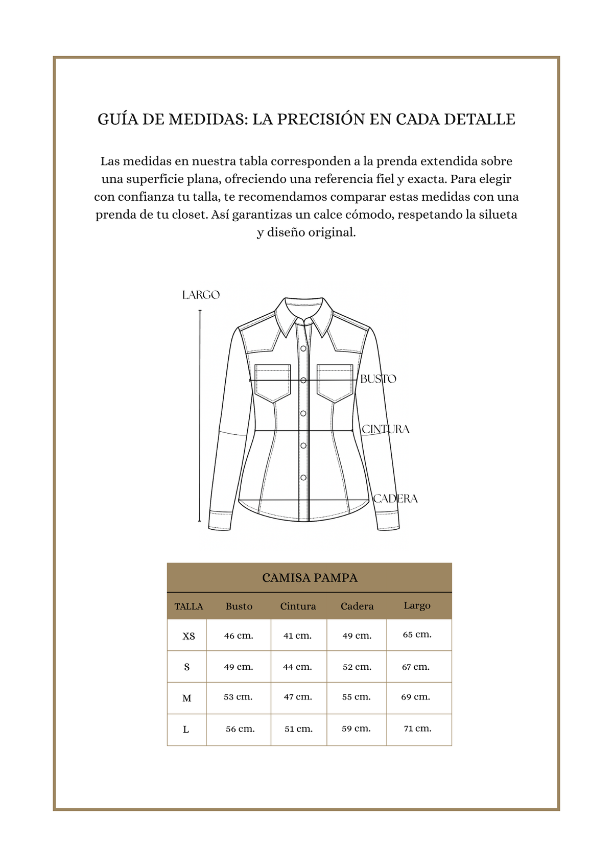 Camisa Pampa Gamuza Chocolate