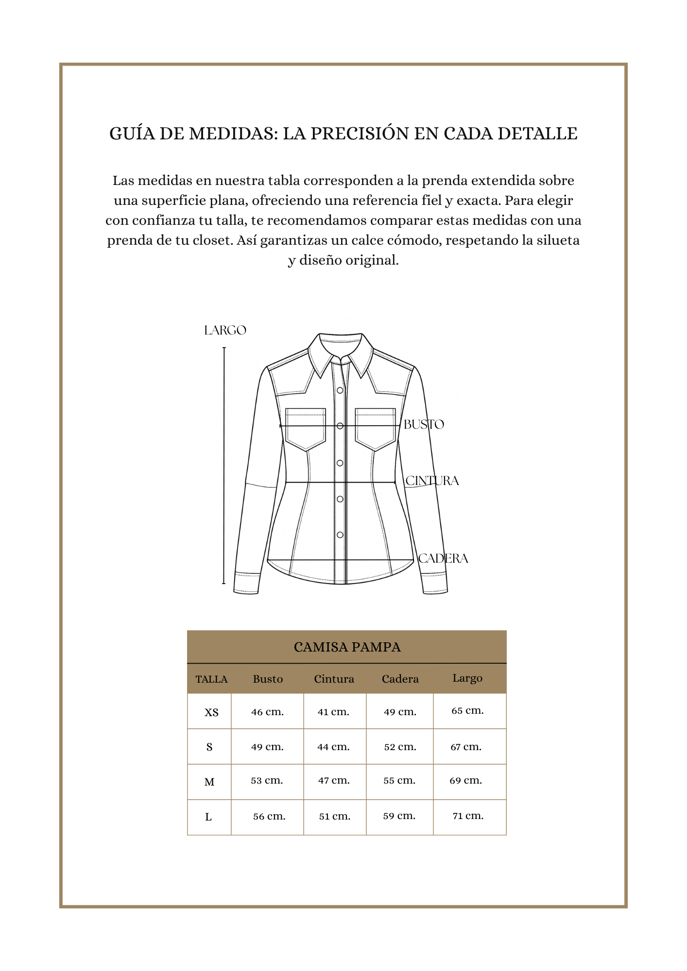 Camisa Pampa Gamuza Chocolate