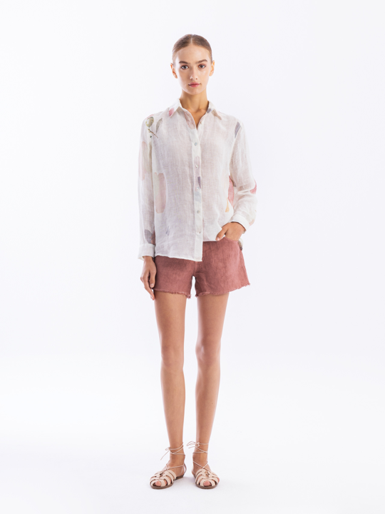 Camisa Ecru Olive Tree