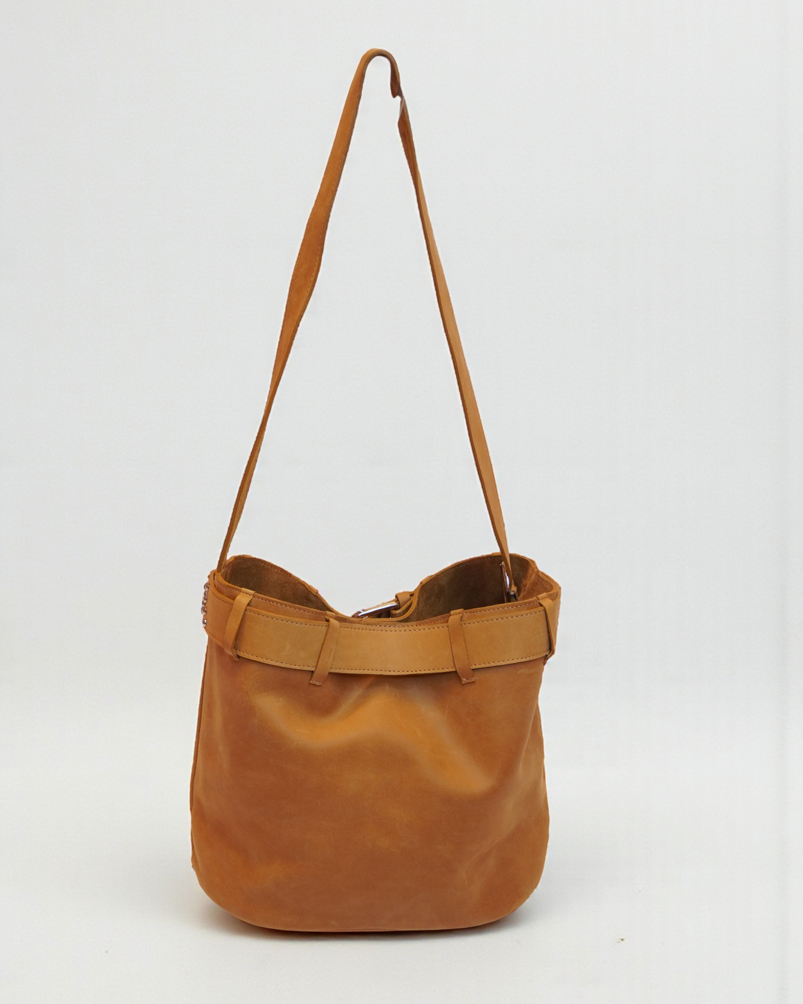 Cartera Round Camel
