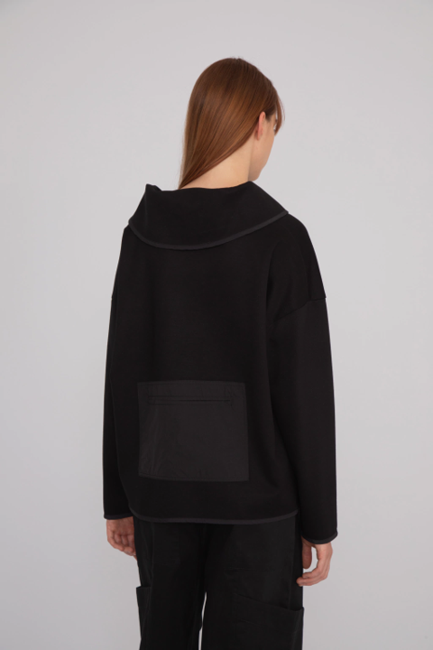 Chaqueta Tramada Negro