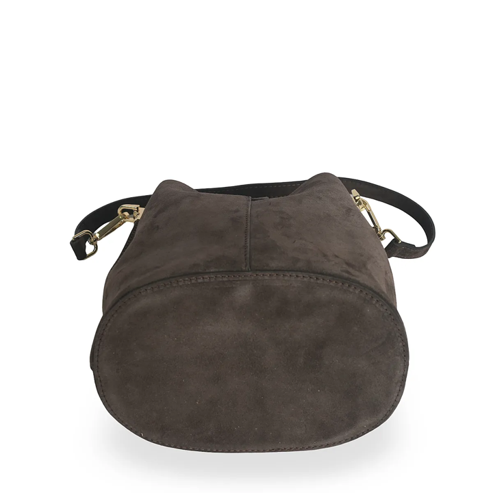 Cartera Chiara Gamuza Chocolate