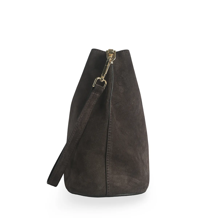 Cartera Chiara Gamuza Chocolate
